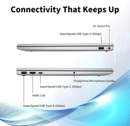 HP 15.6" FHD Touchscreen Business Laptop, Intel Core i7-1355U, 20GB DDR4 RAM, 512GB SSD, Windows 11 Pro, Numeric Keypad - Thumbnail 8