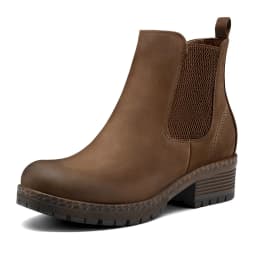 Bocca Women's Dark Brown Chelsea Boots Chunky Heel Ankle Booties Size 9 - Thumbnail 1