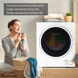 Ktaxon 1.6 cu. ft. Compact Electric Dryer, White - Thumbnail 4