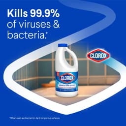 Clorox Disinfecting Liquid Bleach Cleaner, Regular Scent, 43 fl oz - Thumbnail 3