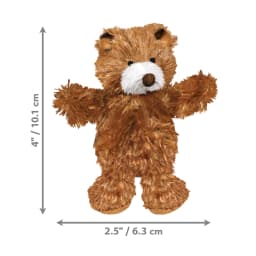 KONG® Dr.Noyz Dog Toy with Squeaker, Teddy Bear, XS for Dogs Up to 5 lbs - Thumbnail 4