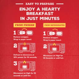 Jimmy Dean Frozen Breakfast Sandwich, Sausage Egg & Cheese Croissant, 54 oz, 12 Count - Thumbnail 9