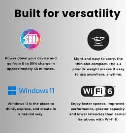 HP 255 G10 15.6" FHD Business Laptop, AMD Ryzen 7 7730U, Wi-Fi 6, 16GB RAM,1TB PCIe, Windows 11 Pro - Thumbnail 5