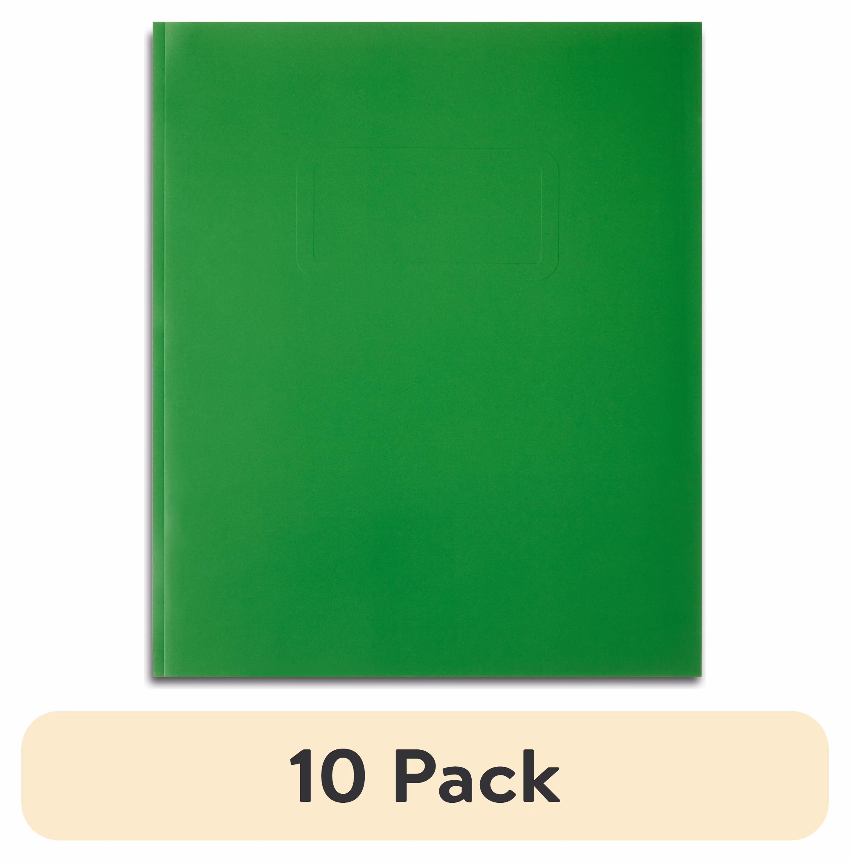 (10 pack) Pen+Gear Letter Size 3-Prong Paper Folder, Green - Thumbnail 1
