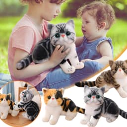 BESTSKY 15.7 Inch Ragdoll Cat Plush Stuffed Animal Toy - Realistic Handmade Plush Toy Present Gift - Thumbnail 5