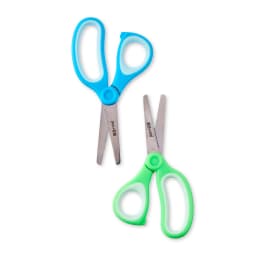 Pen+Gear 5-inch Blunt-Tip Kids Scissors, 2-Pack, Scissors for Kids, Blue & Green, Ages 4 - Thumbnail 6