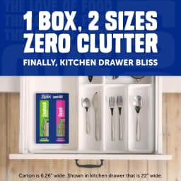 Ziploc® Brand Lunch Duo Variety Pack with EasyGuide™ Texture, Grip 'n Seal Technology™, 200 Count - Thumbnail 2