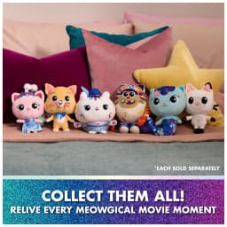 Gabby’s Dollhouse: The Movie MerCat Plush Toy, Stuffed Animal for Ages 3 & Up, 8” - Thumbnail 6