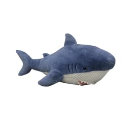 14 Inch Cute Shark Plush Doll Soft Stuffed Animal for Home Office Decoration and Friends Birthday Gift Blue with Skin-Friendly Fabric - Thumbnail 2