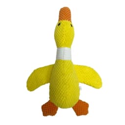 Vibrant Life Yellow Duck Plush Dog Toy with Squeaker, Chew Level 4 - Thumbnail 1