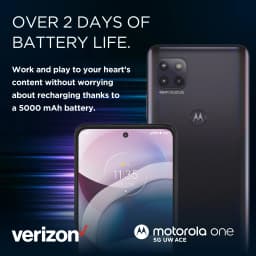 Verizon Motorola One Ace 5G, 64GB, Gray - Prepaid Smartphone [Locked to Verizon Prepaid] - Thumbnail 13