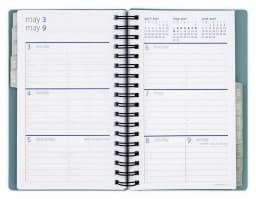 PlanAhead Monthly/Weekly Planner, Small 4" x 6.25", 18 Month (Jul 2026 - Dec 2027), Teal - Thumbnail 4