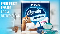Charmin Ultra Soft Toilet Paper 6 Mega Rolls, 224 Sheets Per Roll - Thumbnail 10