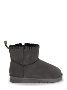 MUK LUKS Women's Truvie Faux Suede Cozy Ankle Bootie (Wide Width Available) - Thumbnail 1
