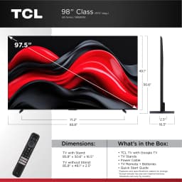 TCL 98â€ Class Q6 QLED 4K UHD HDR Smart Google TV (NEW 2024) - 98Q651G - Thumbnail 4