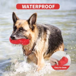 PcEoTllar Dog Toys for Aggressive Chewers Large Breed, Slipper Shape Squeaky Dog Chew Toys for Aggressive Chewers Puppies Medium Large Dogs, Red - Thumbnail 7