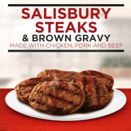 Banquet Family Size Salisbury Steaks and Brown Gravy, 8g Protein per Serving, Frozen Meal, 27 oz - Thumbnail 2