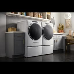 Whirlpool 5.0 cu ft High-Efficiency White Front Load Washing Machine with Load & Go(TM) XL Dispenser - Thumbnail 4