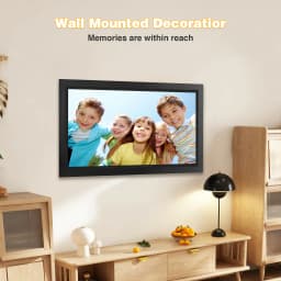 GCZ 15.6 inch Large WIFI Digital Photo Frame with 1080P IPS Full HD Touchscreen Share Photos and Videos Instantly via FRAMEO App, SD Card USB Support - Thumbnail 7