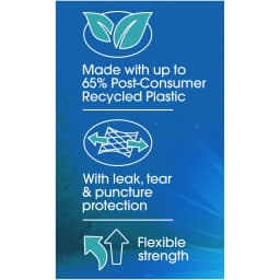 Great Value Sustainable Strong Flex Multi-Purpose Drawstring Bags, 30 Gallon, 40 Count - Thumbnail 4
