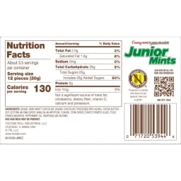Tootsie Junior Mints, Gluten Free Dark Chocolate with Mint Filling, 3.5 oz. Theater Box - Thumbnail 5