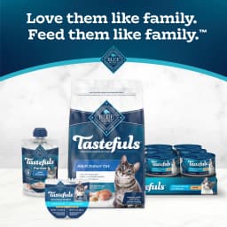 Blue Buffalo Tastefuls Natural Pate Wet Cat Food Variety Pack, Salmon, Chicken, Ocean Fish & Tuna Entrées 3-oz Cans (12 Count - 4 of Each Flavor) - Thumbnail 9