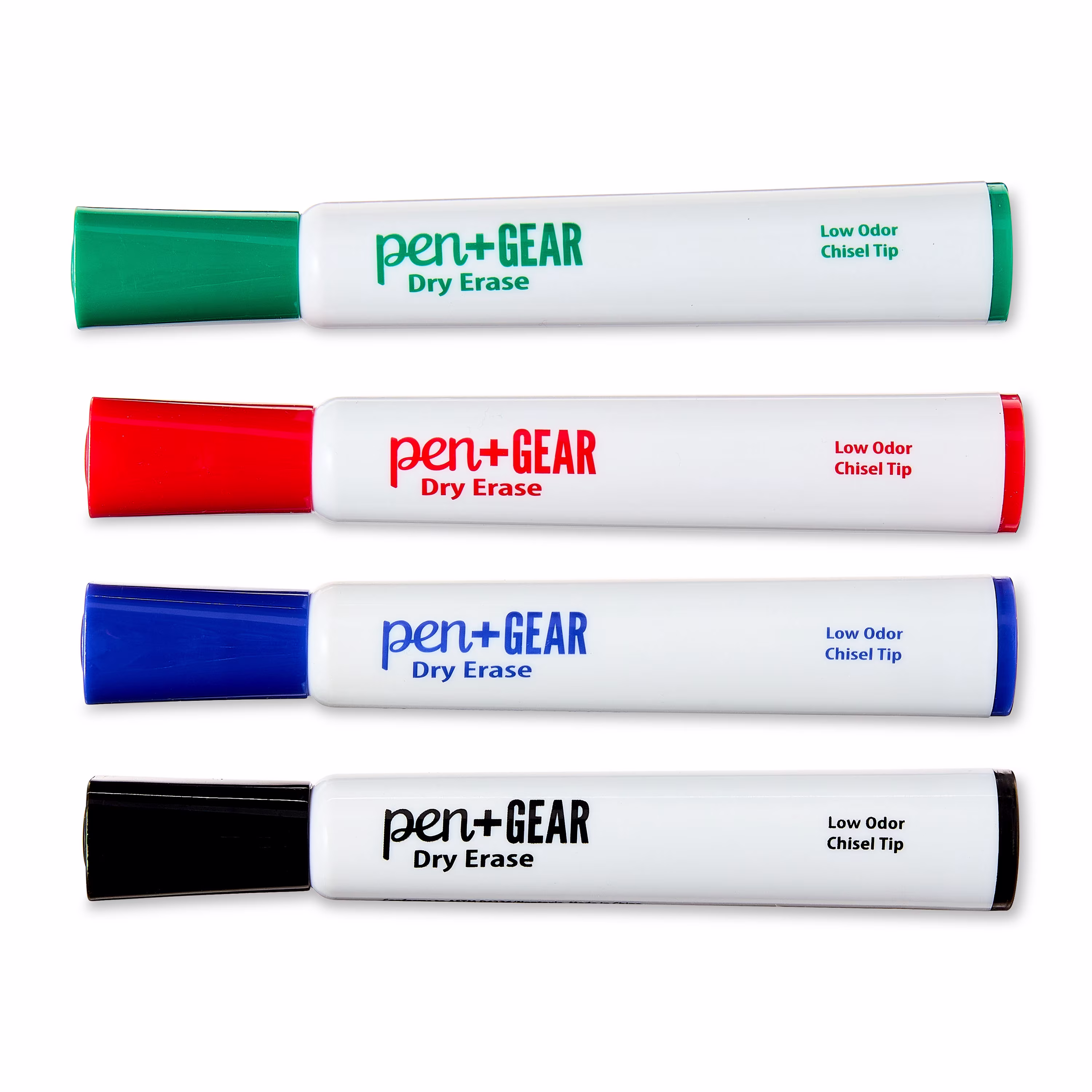 Pen+Gear Dry Erase Markers, Chisel Tip, Assorted Colors, 4 Count - Thumbnail 3