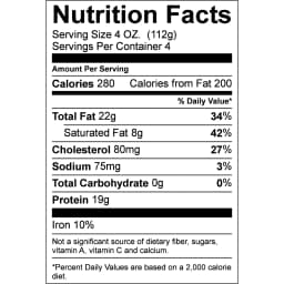 All Natural* 80% Lean/20% Fat Ground Beef Chuck, 1 lb Tray - Thumbnail 6