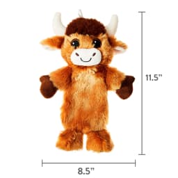 Vibrant Life Brown Longhorn Plush Dog Toy with Crinkle and Squeaker, Chew Level 2 - Thumbnail 9