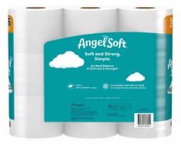Angel Soft 2-Ply Toilet Paper, 9 Mega Rolls - Thumbnail 4