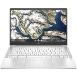 HP Chromebook 14A-NA0060NR 14" 4GB 32GB eMMC Celeron® N4020 1.1GHz ChromeOS, Ceramic White - Thumbnail 1