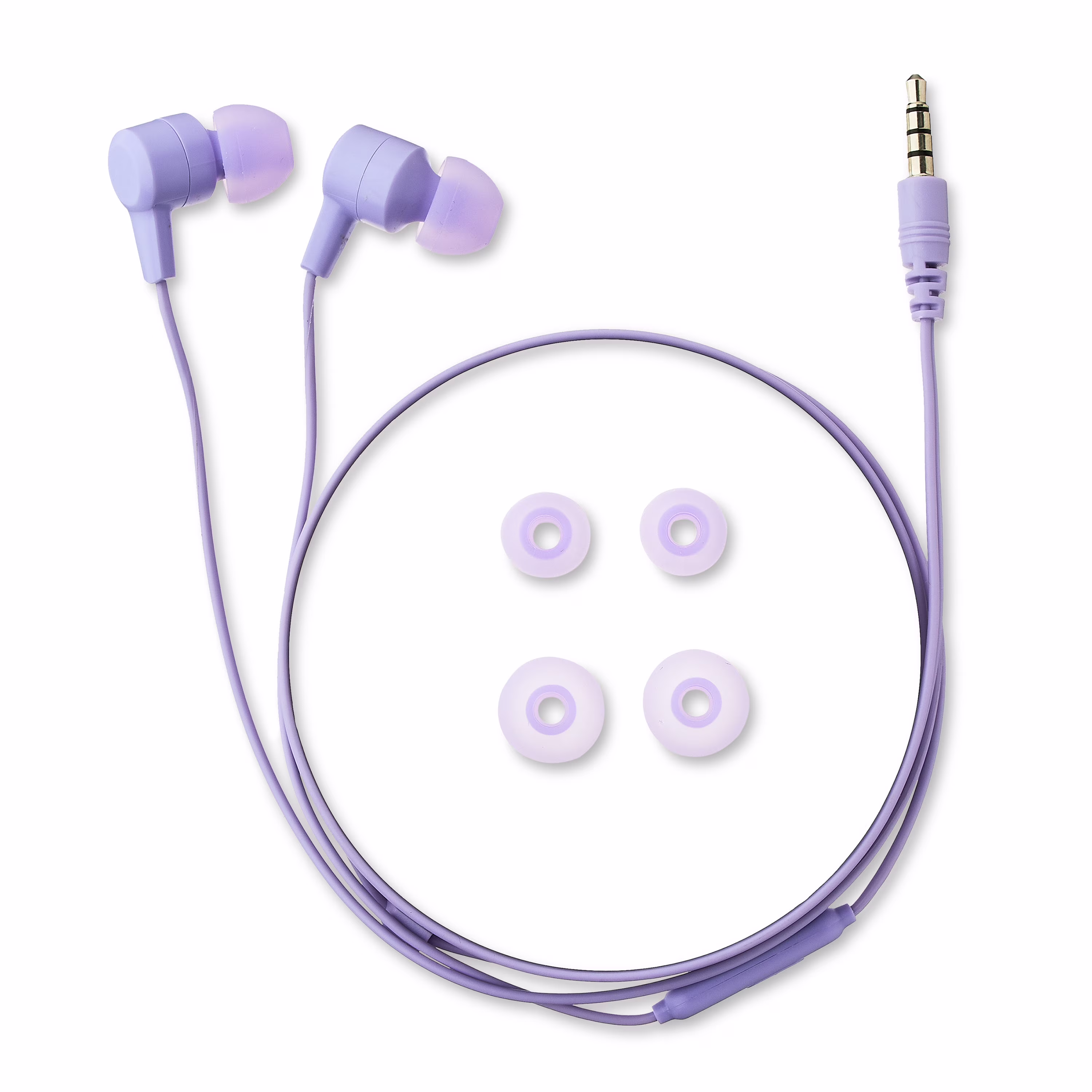 onn Lilac Wired In-Ear Earphones with Built-in Microphone - Thumbnail 5