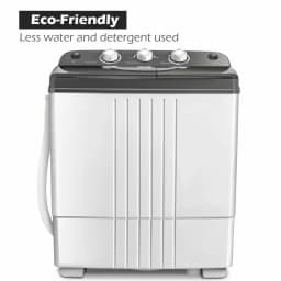 Gymax Portable Washing Machine Compact Twin Tub 20 lbs Capacity Washer Spinner - Thumbnail 6
