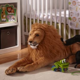 Melissa & Doug Giant Lion - Lifelike Stuffed Animal (over 6 feet long) - Thumbnail 9