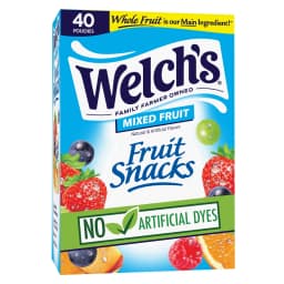 Welch's Fruit Snacks, Mixed Fruit, Soft Kids Snacks, 0.8 oz, 40 Count - Thumbnail 1
