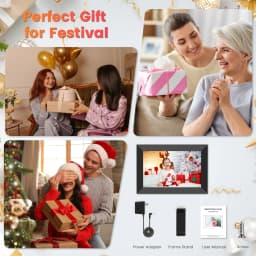 GIROOL Digital Picture Frame, WiFi Digital Frame with 10.1" IPS Touch Screen, Electronic Photo Frames Built-in 32GB Memory, Share Instant Photo - Thumbnail 13