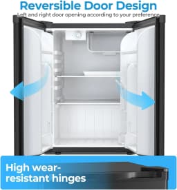 FREE VILLAGE 2.56 Cu.Ft Mini Fridge with Freezer,Small Refrigerators with 7 Adjustable Thermostat,Low Noise,Energy Saving,Compact Refrigerators - Thumbnail 6