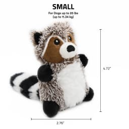 Playology Dog Toys | Interactive Stuffed Animal Raccoon, Sweet Potato Scented Toy, Small - Thumbnail 5