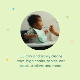 Babyganics Toy & Highchair Cleaner, Pack of 3, Fragrance-Free Multipurpose Household Cleaning Spray for Kids Toys, High Chair, and More, Child Safe - Thumbnail 6