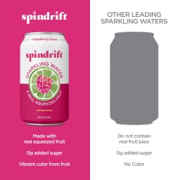 Spindrift Sparkling Water, Raspberry Lime, 12 Fl Oz, 8 Ct - Thumbnail 4