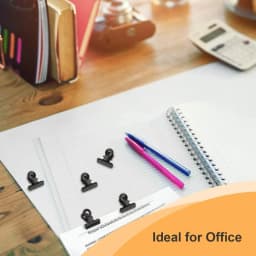 ‎SHBOTO Small Light Gold Metal Bulldog Hinge Clips, 30 Pcs, 22mm - Thumbnail 8