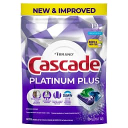 Cascade Platinum Plus Dishwasher Pods, Dishwasher Detergent, Dish Detergent Soap, Fresh, 19 Count - Thumbnail 9