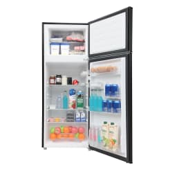 Hamilton Beach 7.5 Cu. Ft. Retro Top Freezer Refrigerator, Black - Thumbnail 4