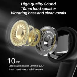 RHEA- True Wireless Earbuds Bluetooth 5.2 Waterproof Headphones With Charging Case - Thumbnail 6