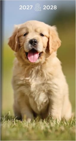 TF Publishing 2027-2028 Dog Small Monthly Pocket Planner - Thumbnail 1