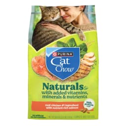 Purina Cat Chow Naturals Chicken Flavor Dry Cat Food, 3.15 lb Bag, 4 Pack - Thumbnail 1