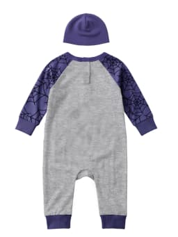 Stitch Baby Boy Long Sleeve Coverall & Hat, Sizes 0-24 Months - Thumbnail 3