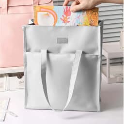 Vivcore Important Document Organizer Hanging File Tote Bag With Lids Collapsible Portable Filing Box File Folder Organizer Bankers Boxes With Lids - Thumbnail 2