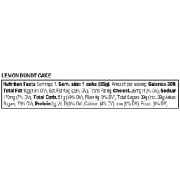 Freshness Guaranteed Mini Lemon Bundt Cake, 3 oz - Thumbnail 5