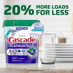 Cascade Platinum Plus Dishwasher Pods, Mountain, 57 Count - Thumbnail 4